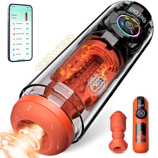 JY-Automatic Telescopic Male Masturbator Thrusting