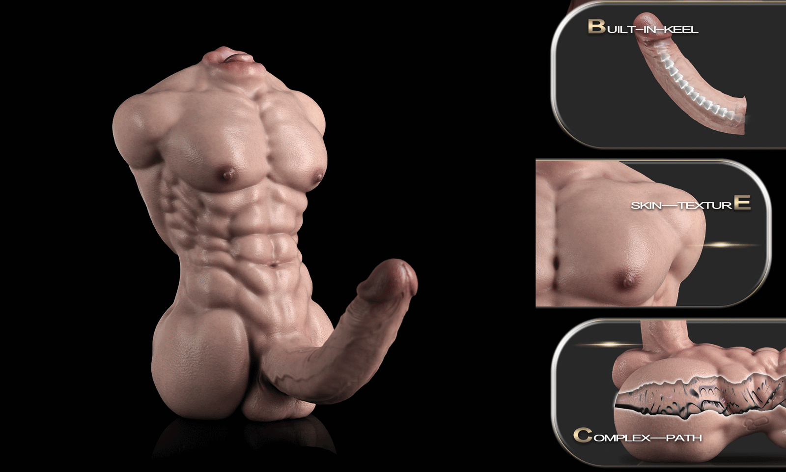 WOLFHOUND™ — The Triple-Function Silicone Male Torso Toy Redefining Fantasy Play