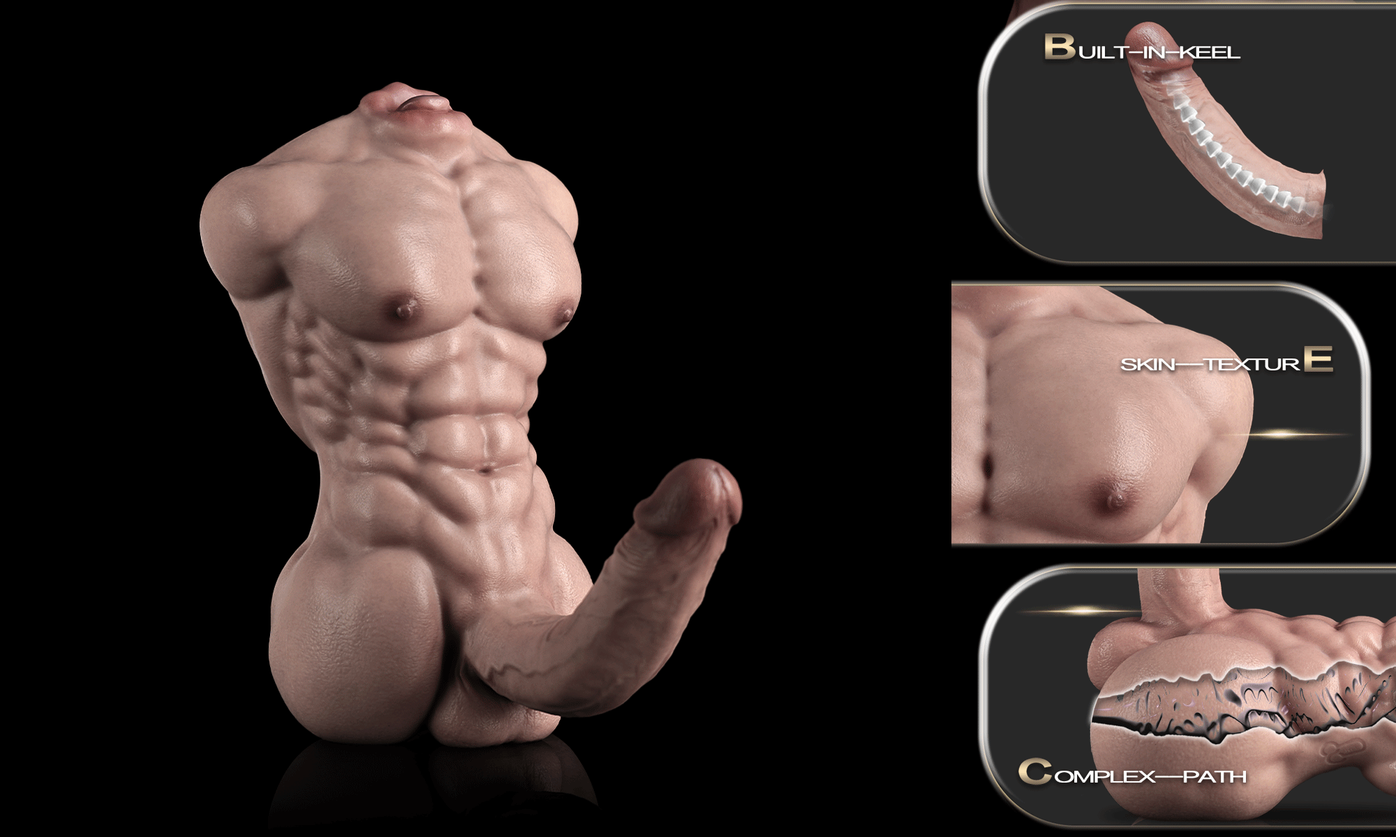 WOLFHOUND™ — The Triple-Function Silicone Male Torso Toy Redefining Fantasy Play
