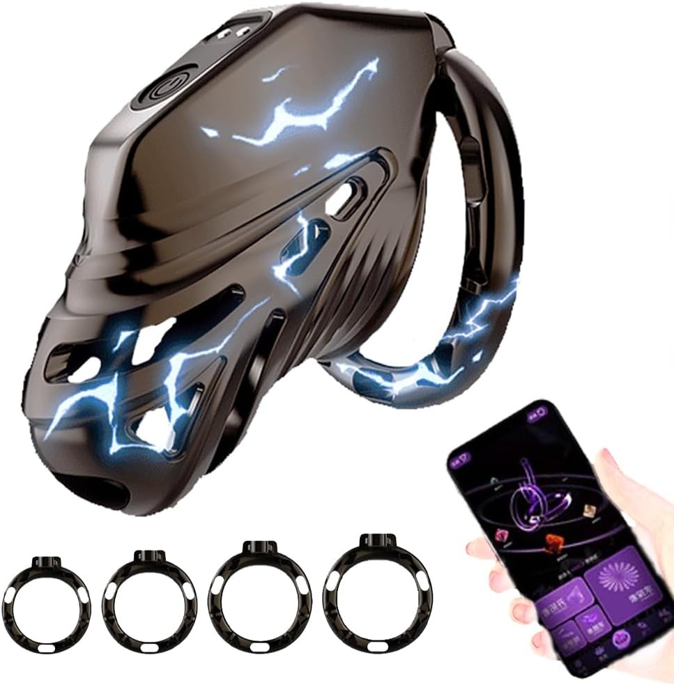 JY-APP Control Vibrating Chastity Cage
