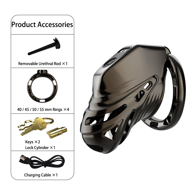 JY-APP Control Vibrating Chastity Cage